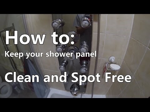Blue Ocean Shower Panel Tower - How to keep it clean