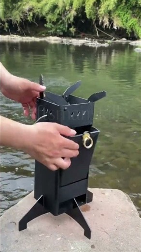 Outdoor Rocket Wood Stove Portable Smokeless High-Fire Camping Stove