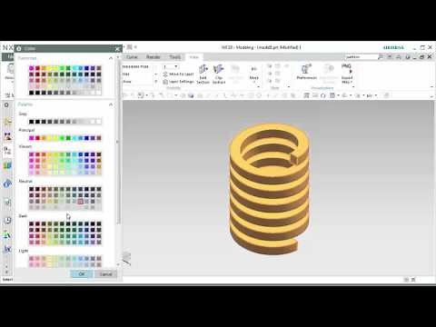 NX 10 HOW TO CREATE SPRING