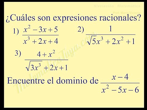 Rational expression. Definition and domain