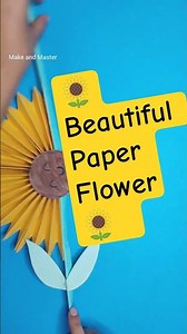 🌻 You Won’t Believe This Paper Sunflower! | Easy DIY✨ #shorts #reels #sunflower #craft #papercraft