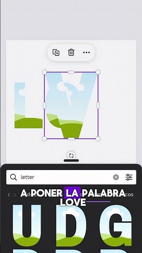 Chapter #64: Canva trick for making letter-shaped frames, Yolliz explains step-by-step