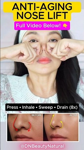 Instant Nose Lift: Fix Droopy Tip (3 Mins) 👃✨