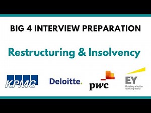 Big 4 Restructuring & Insolvency Interview Preparation (Deloitte, EY, PwC, KPMG) | CA CMA CS MBA