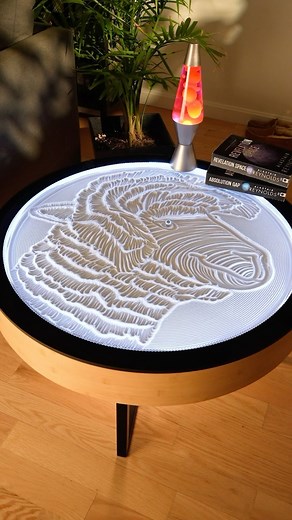 Grounded Labs | ✨ Watch the Oasis Coffee Table craft an alpaca in the sand, transforming your space with mesmerizing kinetic art! 🦙 This stunning... | Instagram