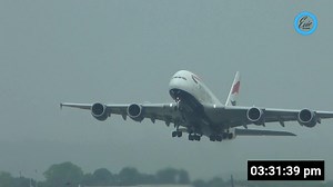 Wet runway British Airways take off ✈️ | Evie Aviation