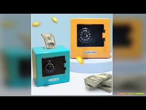 Mini Bank Money Box Retro Atm Rotating Password Cash Coins Saving Box Bank Safe Box Automatic