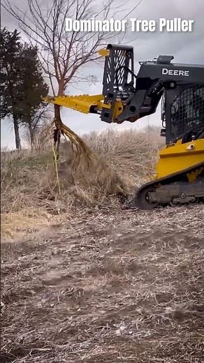 Effortlessly Remove Trees & Roots with the Dominator Tree Puller | Skid Steer Nation