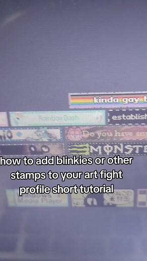 Adding Blinkies to Your Art Fight Profile: Quick Tutorial