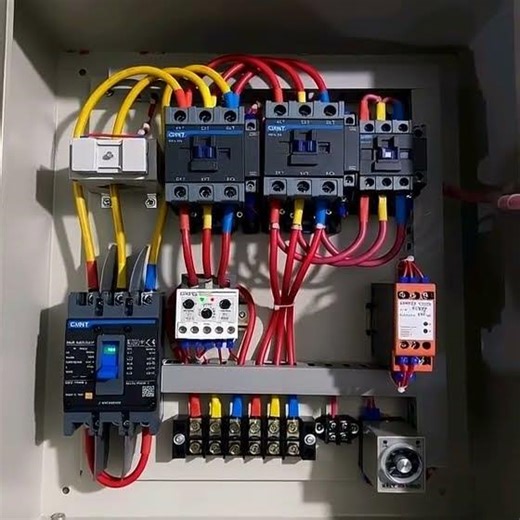 CONTACTOR OPERATION #industrialelectrician #constructiongear #contactorwiring
