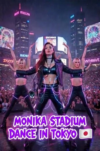 MONIKA Stadium Dance in Tokyo 🇯🇵 | Perfect Sync Choreography