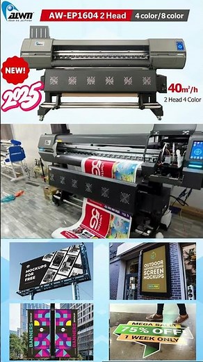 ALLWIN ECO SOLVENT Printer with Dual EPSON I3200: Perfect for Indoor and Outdoor Printing!