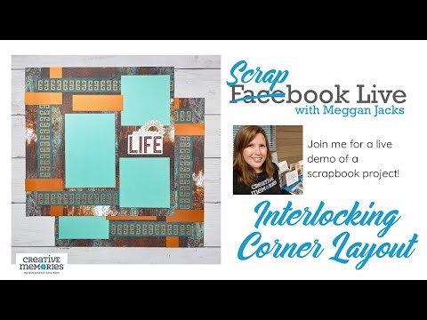 Scrapbook Live - Interlocking Corner 2-page Layout with Copper Canyon 2 and Ancient Key BMC
