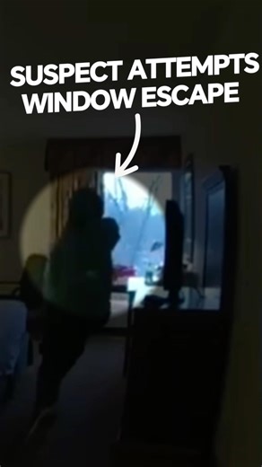 Suspect Tries To Jump Through Window In Escape