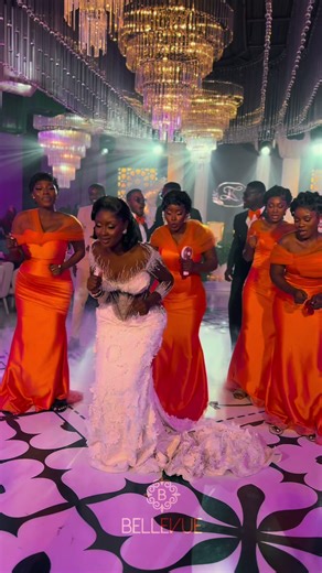 Bride and Bridesmaids Dance at Bellevue Event Center