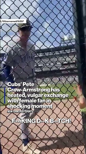 🤬 Pete Crow-Armstrong vs. Angry Fan! #shorts