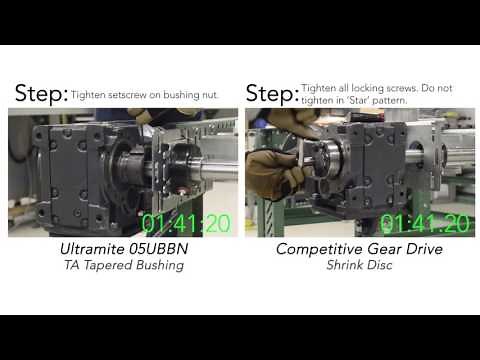 Falk Ultramite UB Gear Drive Side by Side Installation Comparison