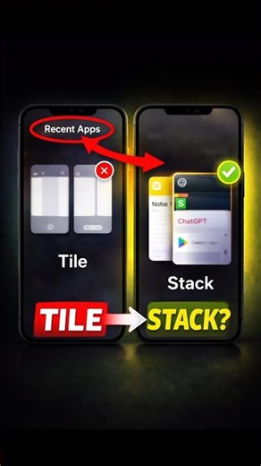Recent apps stack kaise kare 📱 Tile Se Stack Trick