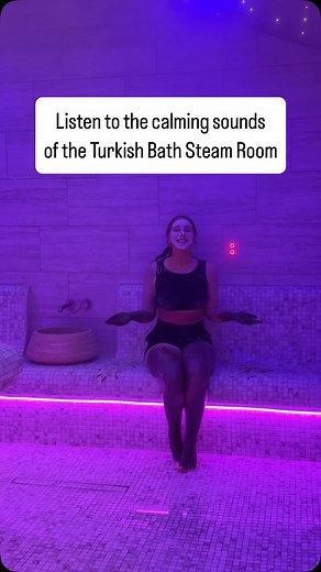 🔊 Sound on: Step into the Turkish Bath Steam Room. Hear the soothing rhythm of a tropical rainstorm paired with cooling fog and heated tiles—an immersive experience for body and mind. Our Turkish Bath Steam Room engages all your senses. Warm, comforting surfaces invite you to unwind. Soft, tranquil music and delicate steam fill the air. Above you, a sparkling Swarovski Crystal Sky and mood-enhancing light therapy create a dreamlike ambiance. This is spa serenity reimagined. 📍Available at Excur