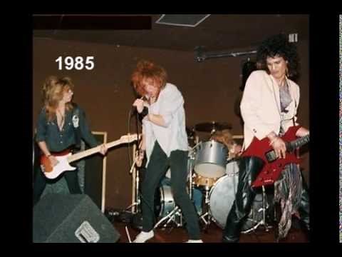 Axl Rose, Before and Now.