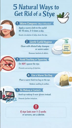 How to get rid of a stye naturally?