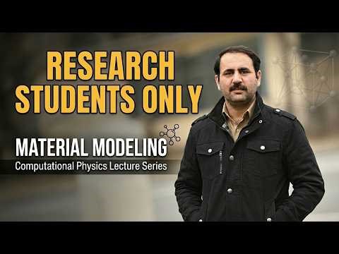 Lecture No. 02: Material Modeling NaHCO3 and Export | By Prof. Dr. Sheraz Ahmad