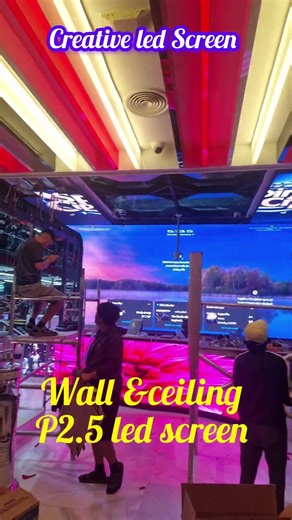 P2.5 Indoor LED Screen Wall & Ceiling Installation|Project Completed |Creative Display Solution