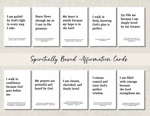 Affirmation Cards, Scripture Cards, Daily Devotional, Prayer Cards, Inspiration Cards, Christian Encouragement Cards, Bible Study Cards 2344 - Etsy