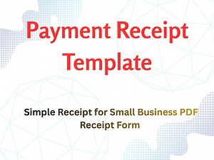 Printable Payment Receipt Template | Simple Receipt for Small Business | PDF Receipt Form | Instant Download - Etsy Canada