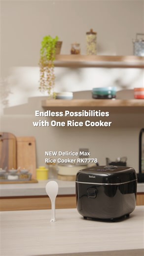Steam Bread? ✅ ​ Porridge? ✅ ​ Rice? ✅​ One cooker pot to rule them all! The all-new Delirice Max Digital Rice Cooker RK7778 comes with 13 cooking programmes, designed for real homes, real routines, and meals that mean more.​ Because in a busy day, the little things make all the difference.​ .​ .​ Available at Tefal physical outlets and authorized retailers nationwide. Shop online 👇​ Tefal Official Website: https://bit.ly/4lsZoQA ​ Shopee: https://bit.ly/44PsvHl ​ Lazada: https://bit.ly/4ntUhRQ