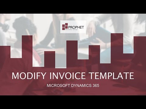[Business Central Modify the Invoice Template] Microsoft Dynamics 365