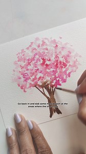 87K views · 2K reactions | ✨Save this for later✨ A tutorial on the impressionistic style trees we painted in the two exclusive door videos for this month. The Pink Door and the Tuscan Door. This is a fantastic way to paint your fall trees too! Try it 﫰 #watercolourpainting #tutorial #learntopaint | Clarice Gomes Designs | Facebook