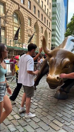 The Famous Charging Bull in NYC's Financial District. #travel #wallstreet #newyork