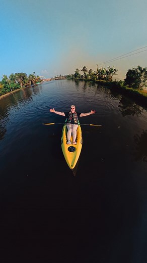Kayaking on the backwaters in Kerala was magical! And Olivia’s first time in her own kayak! 🛶 Scenery was beautiful 🌴☀️what a fantastic day! #kerala #india #kayaking #familytravel | The Hutchinsons