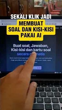 Cara cepat membuat soal beserta kisi-kisi dan kartu soal pakai ai untuk soal semesteran di sekolah