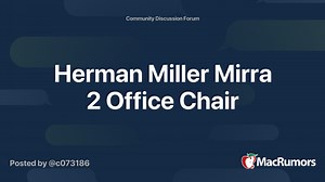 Herman Miller Mirra 2 Office Chair