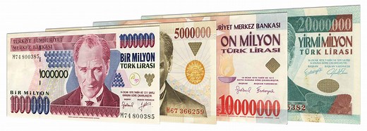 Leftover Currency - I have a 1 Million Turkish Lira bill. Am I a Millionaire?