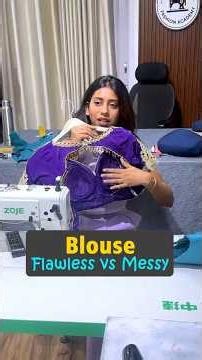 Get the Designer Look: Perfect Blouse Finishing Techniques #BlouseDesign #StitchingHacks