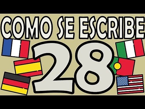 Como se Escribe el Número 28