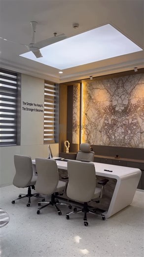 aemje architect ® on Instagram: "When an office cabin is planned with precision and purpose, it transforms daily work into a more organized, calm, and powerful experience. Design by @aemje_architect #OfficeCabinDesign #OfficeInteriorDesign #CorporateOffice #ModernWorkspace #WorkplaceInteriors"