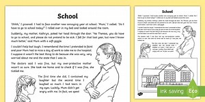 School Narrative Writing Sample
