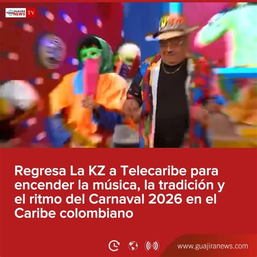Guajira News®️| Noticias on Instagram: "🎭📺 | Telecaribe confirmó el regreso de La KZ, el espacio musical y cultural que combina tradición, música en vivo y entrevistas, consolidándose como la KZ más grande del Caribe colombiano de cara al Carnaval 2026. La programación fue anunciada este miércoles 14 de enero desde Puerto Colombia, con el objetivo de reactivar la esencia barrial y popular de los históricos picós que han acompañado durante décadas las fiestas del Caribe. El programa será conduc