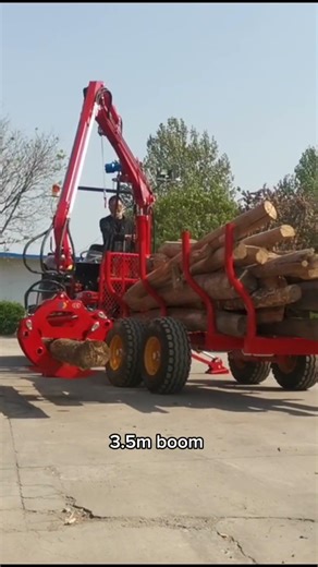 Log loader trailer #forestrymachines #forestryequipment #logloader #logging