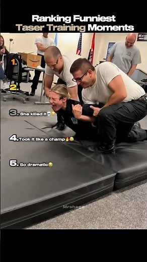 Ranking Funniest Taser Training Moments🔫#tasertraining #best #ranking