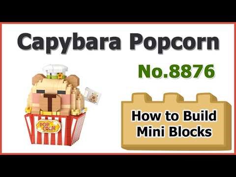 How to Build Capybara Popcorn Blocks - LOZ No.8876 Instructions Specifications