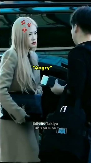 Rosé angry with bodyguard #blackpink#rose#shorts#fyp