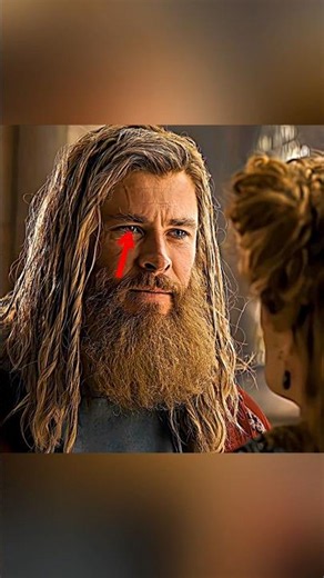 Why were Thor's eyes different colors in Avengers Endgame