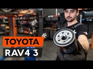 Changing the engine oil on a Toyota Rav 4