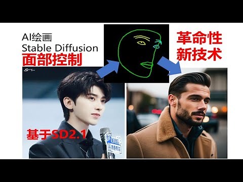 SD教程•重磅更新！Controlnet面部控制，完美复刻人脸(基于SD2.1) 详细教程 AI绘画