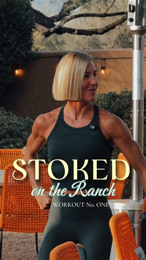 Kira Stokes - kirastokes.com on Instagram: "Opening workout for “Stoked On The Ranch” @canyonranch Tucson - Stoked AthletiCORE set the TONE (literally & figuratively), the vibes were high and so was the sun…we even hit the bar(re)😉 As I always say, your vibe attracts your tribe - a dream come true to spend four days with these ladies - Stoked to the MAX ⚡️"